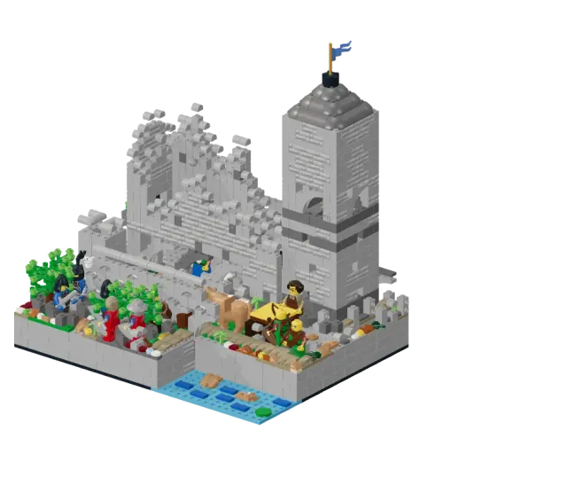 Lionsgate Abbey, built from set 10305