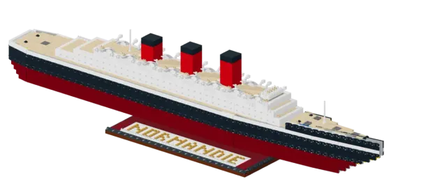 SS Normandie, built from set 10294
