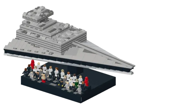 Imperial Star Destroyer, built from set 75419